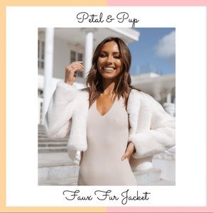 Faux Fur Cropped Jacket